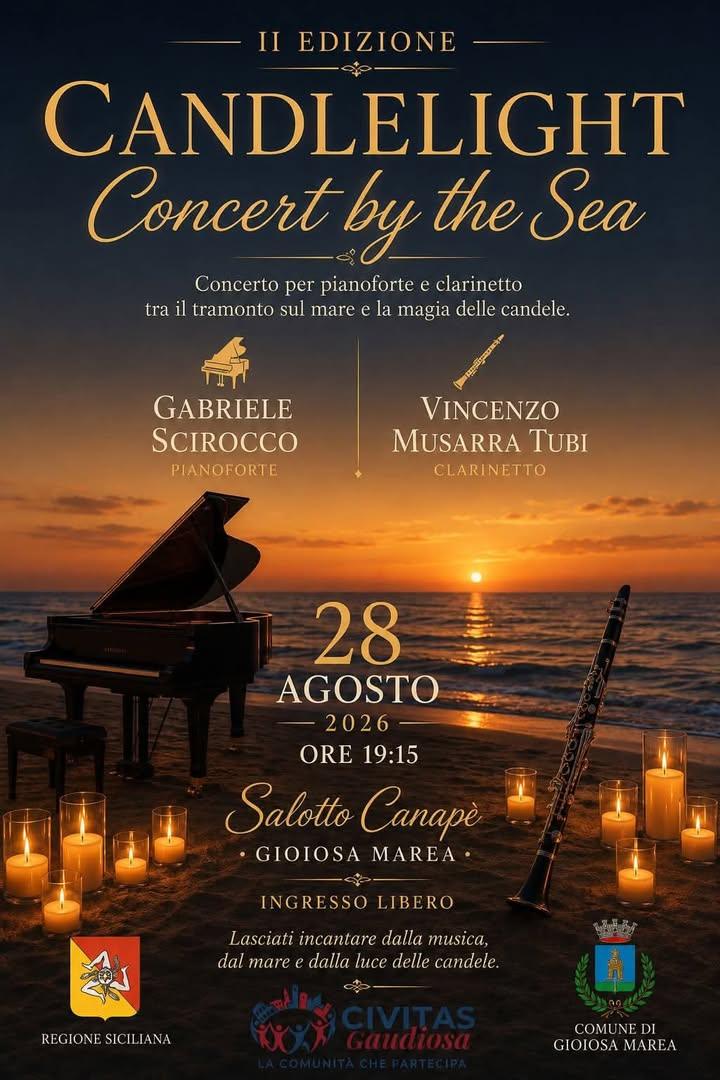 🎹✨ CANDLELIGHT CONCERT BY THE SEA ✨🎹 Una serata speciale tra musica, mare e la magia delle candele. 🌅🕯️ La II Edizio...