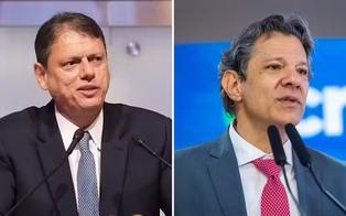 Datafolha SP: Tarcísio tem 45% e Haddad, 27%, em cenário de primeiro turno