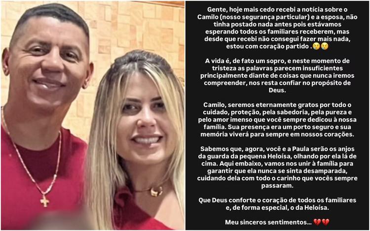 Virgínia lamenta morte de segurança e esposa em acidente