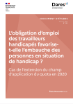 Étude de la DARES sur les effets incitatifs de l'OETH