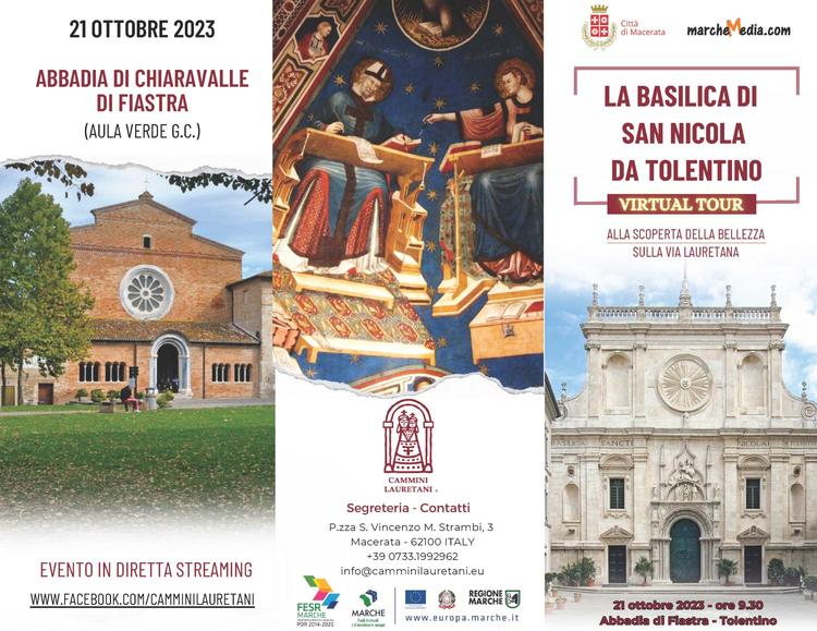Cammini Lauretani, presentazione del virtual tour della Basilica di San Nicola da Tolentino
