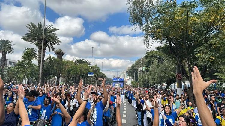 Com Flávio e Tarcísio, mais de 2 milhões de pessoas são esperadas na Marcha para Jesus nesta quinta (4)