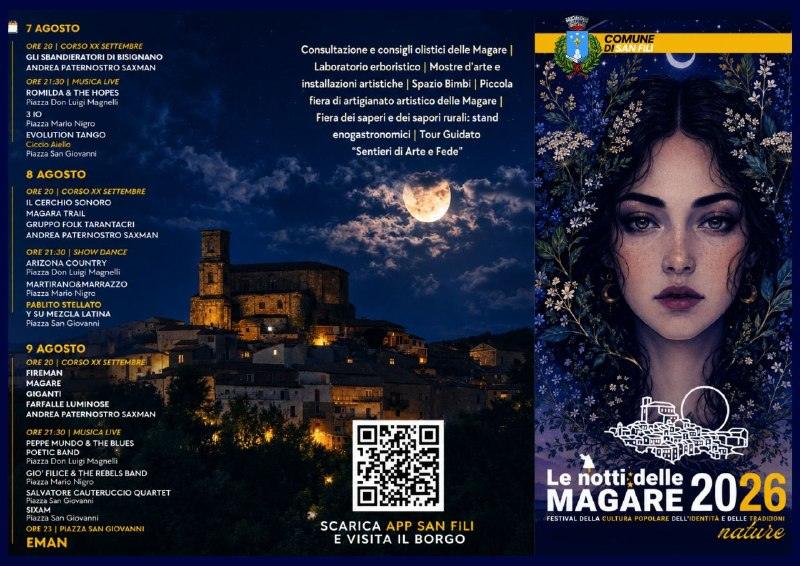 𝐋𝐞 𝐍𝐨𝐭𝐭𝐢 𝐝𝐞𝐥𝐥𝐞 𝐌𝐚𝐠𝐚𝐫𝐞 𝟐𝟎𝟐𝟔 | 𝐁𝐫𝐨𝐜𝐡𝐮𝐫𝐞 𝐞 𝐌𝐚𝐩𝐩𝐚 𝐝𝐞𝐥 𝐁𝐨𝐫𝐠𝐨🌙✨ ​Dal 7 al 9 agost...