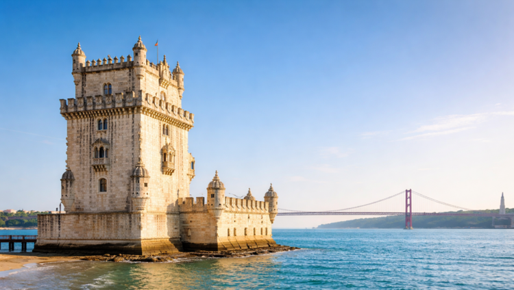 Belém Tower in Lisbon, Portugal, overlooking the Tagus River, symbolizing the city's historic role as a global gateway and host of the 2026 ISF World Seed Congress.