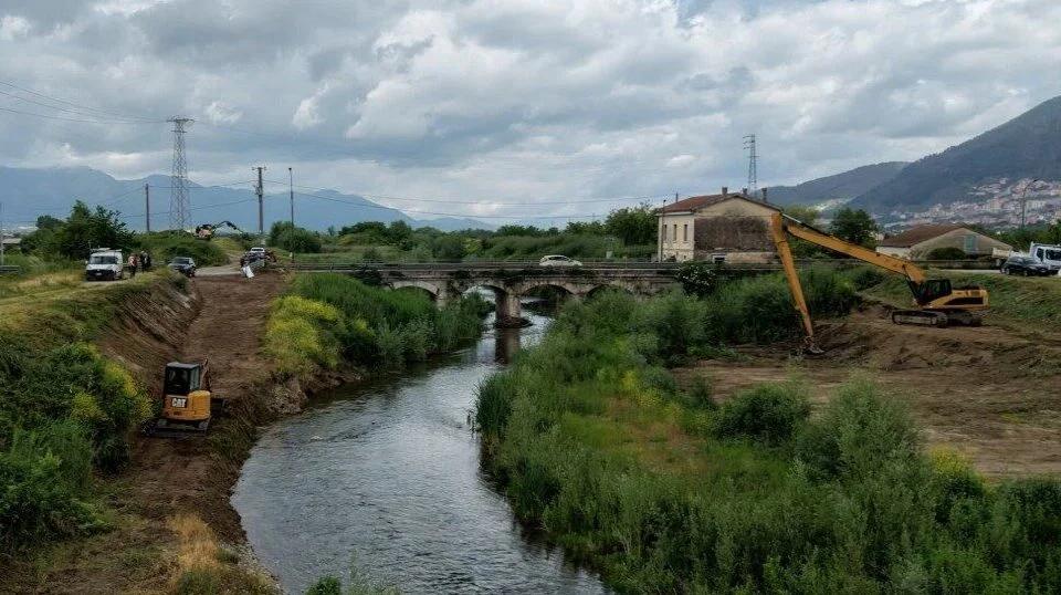 Fiume Tanagro, a Sassano avanzano i lavori alla Vasca Cappuccini