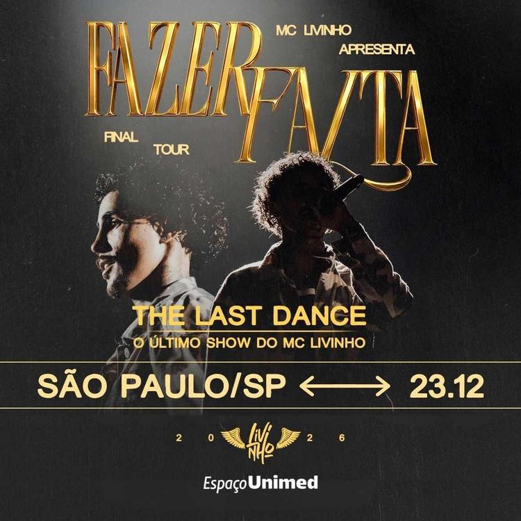 A última dança! MC Livinho anuncia último show da carreira em dezembro, no Espaço Unimed