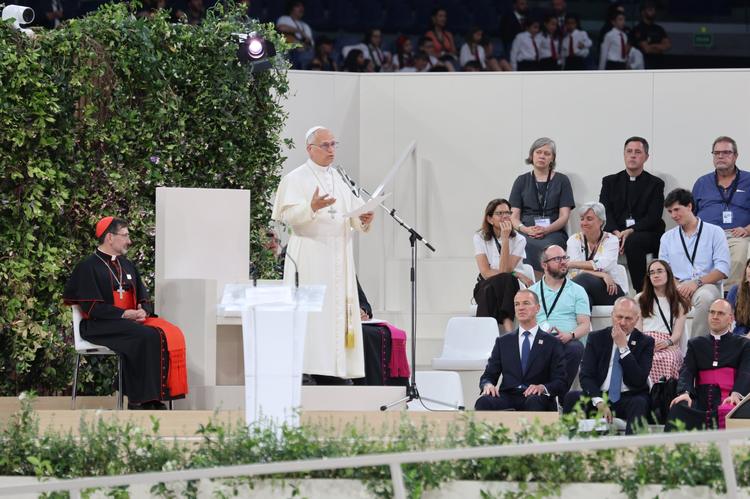 El Papa en el Bernabéu: «¡Hoy la Iglesia de Madrid ha hecho un golazo para siempre!»