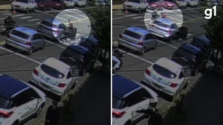 Criança é atropelada por moto na contramão ao cruzar faixa de pedestres a caminho da escola no RS; VÍDEO
