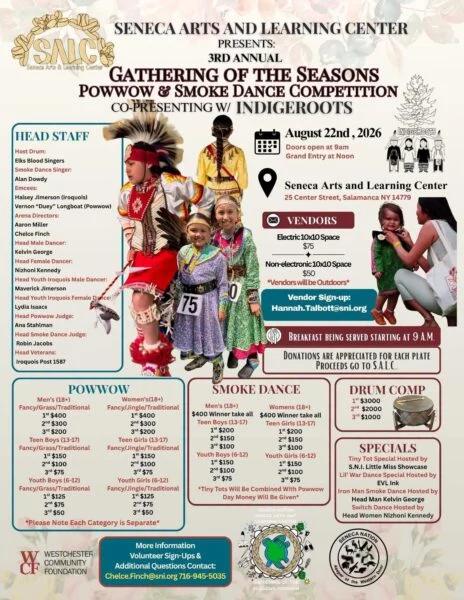 3rd Annual Gathering of the Seasons Pow Wow & Smoke Dance Competition 2026