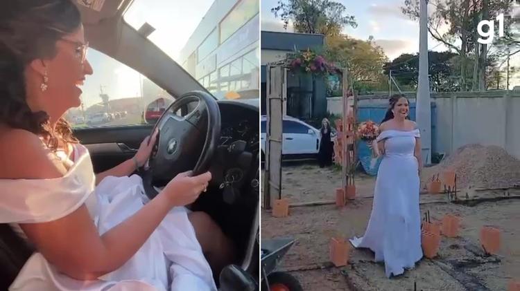 Casamento na obra: casal diz 'sim' no terreno de construção da própria moradia; veja o evento nada tradicional