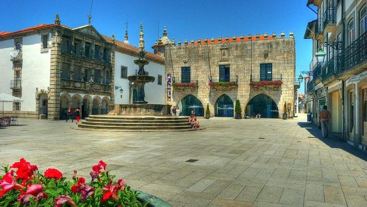 The city centre of Viana do Castelo in Portugal.