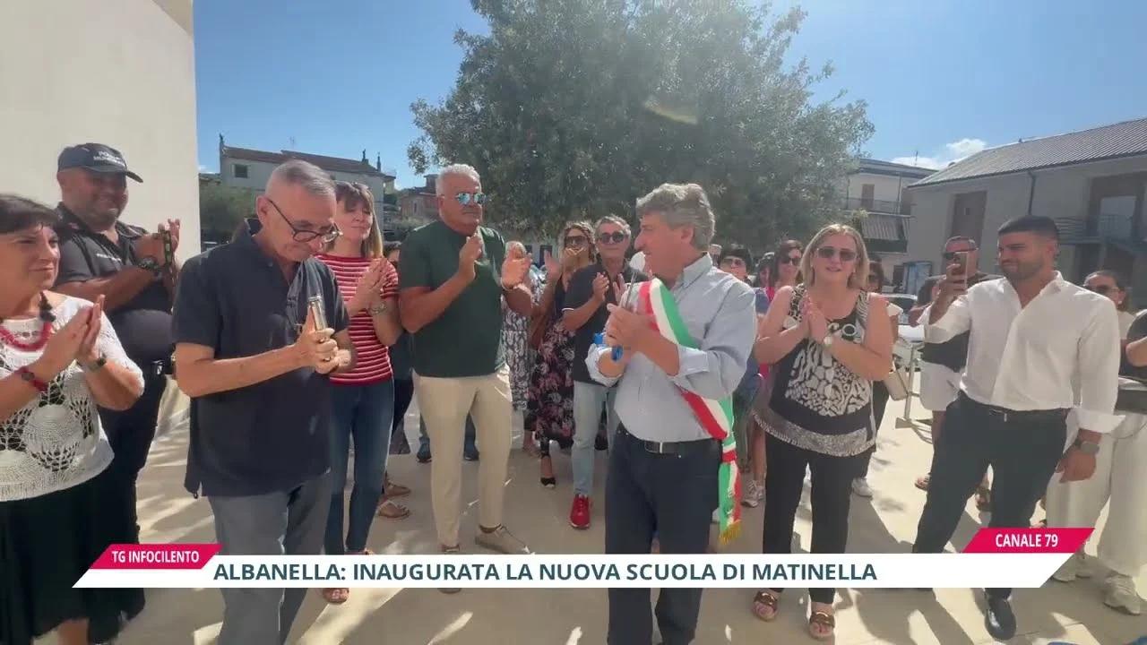Albanella: inaugurata la nuova scuola di Matinella, questa mattina il taglio del nastro