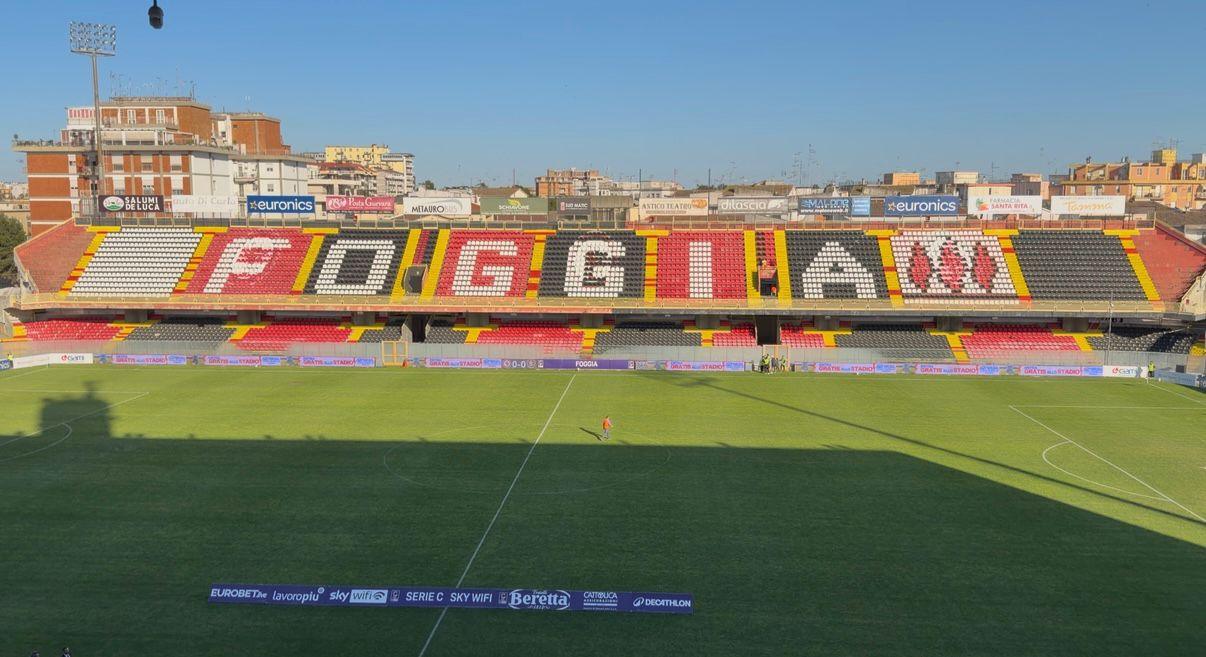 Foggia, ridotte a 3 le gare casalinghe da disputare a porte chiuse
