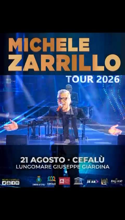Cefalù Estate 2026 MICHELE ZARRILLO tour Venerdì 21 Agosto ore 22 Lungomare Cefalù Ingresso libero