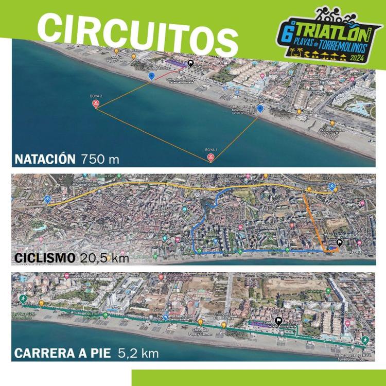 El VI Triatlón Playas de Torremolinos del domingo 28 de abril podrá afectar a varias rutas urbanas e interurbanas del Consorcio