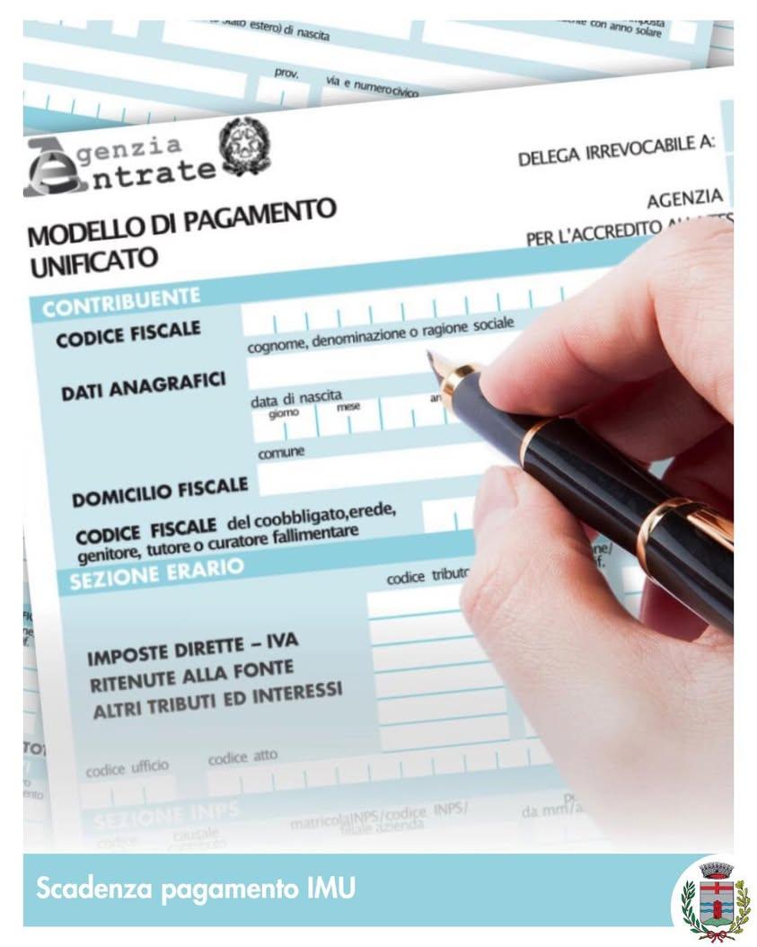 ‼️ Si ricorda che la prossima scadenza per il pagamento dell’IMU è martedì 16 giugno 2026. 📄 I modelli F24 acconto e sa...