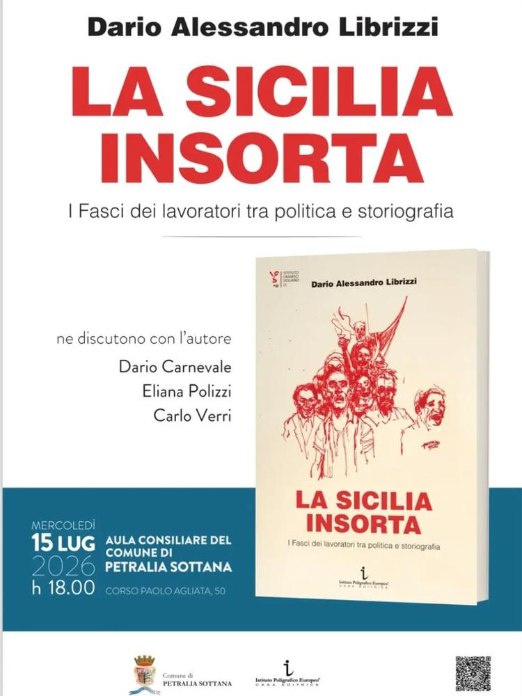 🗓 15 LUGLIO 2026 MERCOLEDÌ  🕕 ore 18.00  📍 Aula Consiliare di Petralia Sottana  📖 Presentazione libro:... "La Sicili...