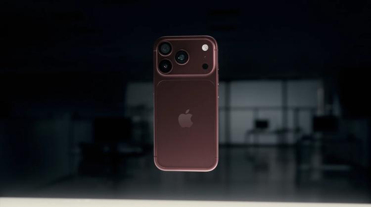 Apple's iPhone 18 Pro in burgundy.