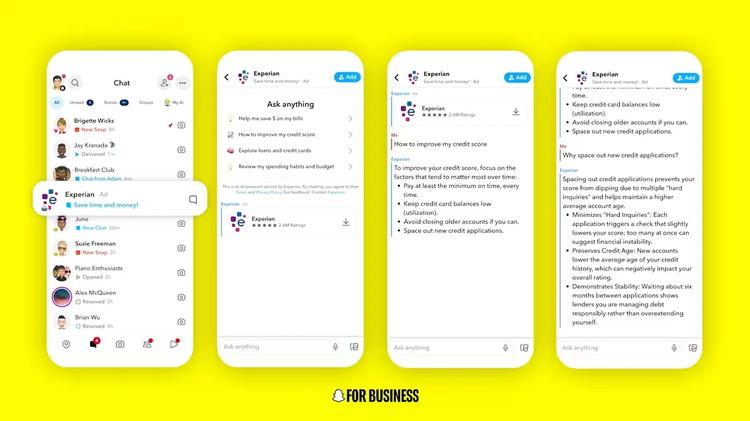 Snapchat transforme la publicité en conversation avec AI Sponsored Snaps
