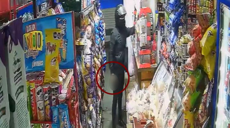 Asaltan tienda de abarrotes en Jiutepec y robo queda grabado en video