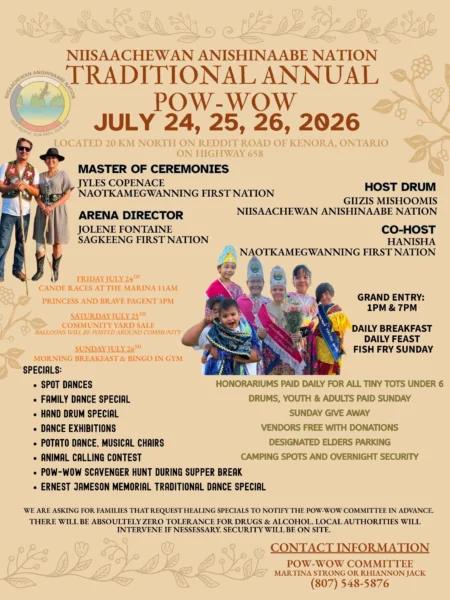 Niisaachewan Anishinaabe Nation Traditional Annual Pow Wow 2026