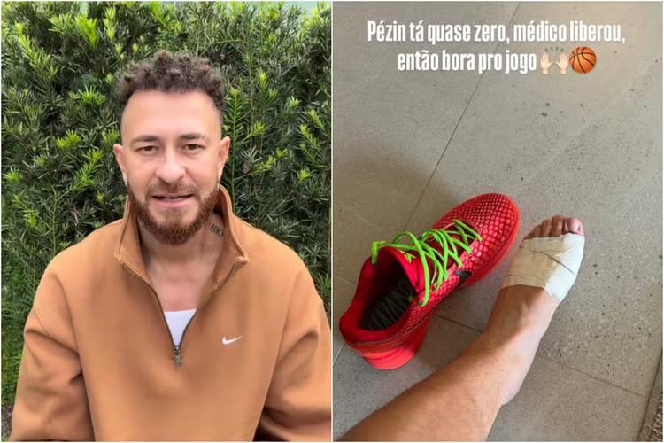 Fred Bruno diz que pé está 'quase zero' após lesão causada por tiro de arma de deputado em SP