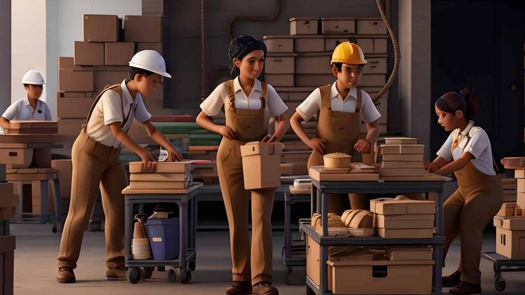 manufacturing worker activity