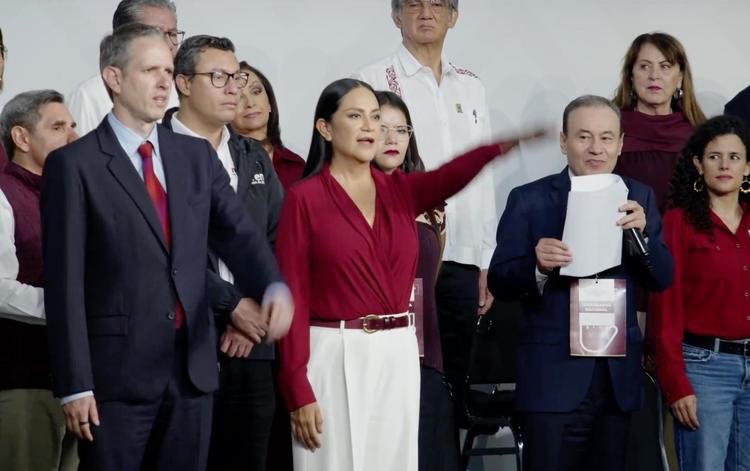 Ariadna Montiel asume la presidencia de Morena; el partido se renueva rumbo al 2027