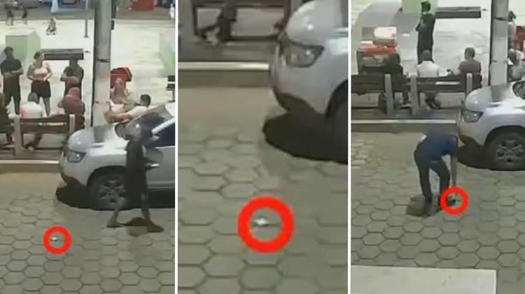 Moradores fazem força-tarefa para encontrar trabalhador que perdeu salário do mês no meio da rua em cidade no ES; veja VÍDEO