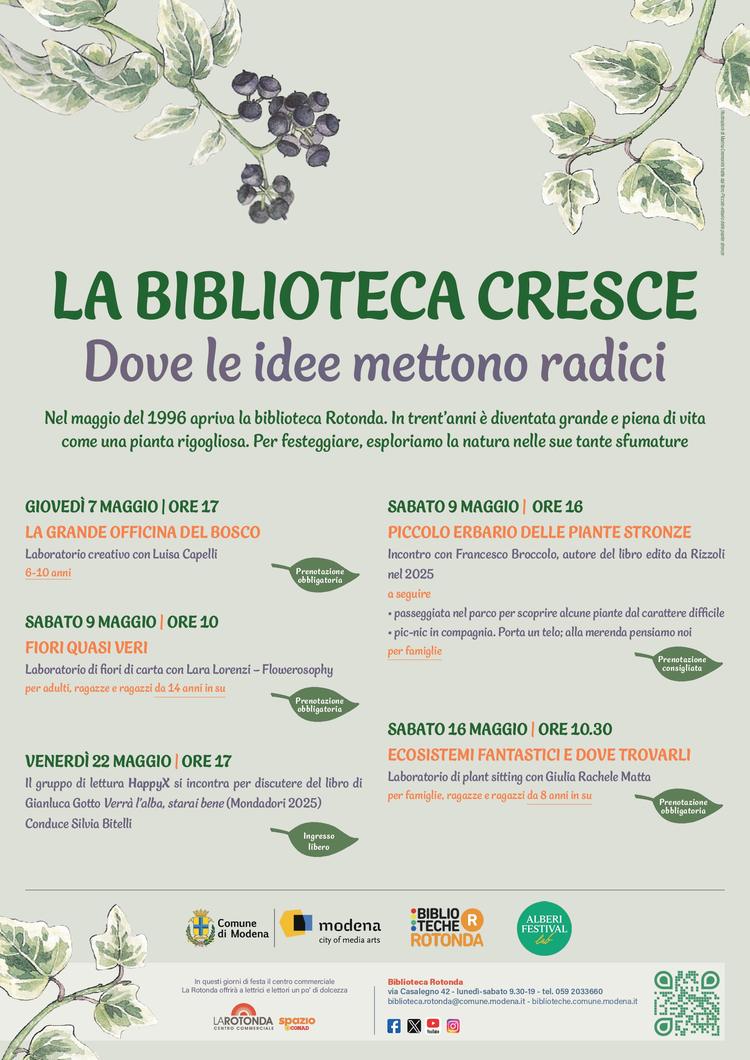 La biblioteca cresce. Dove le idee mettono radici