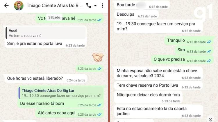 Conversa com chaveiro revela plano de suspeito para colocar 1 kg de cocaína no carro da ex em Cuiabá