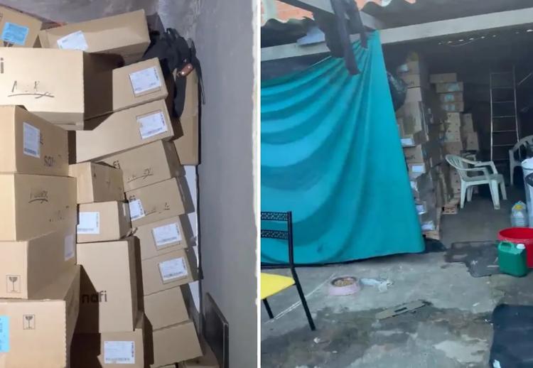 VÍDEO: Polícia investiga carga de R$ 740 mil em medicamentos recuperada em casa de Monte Mor