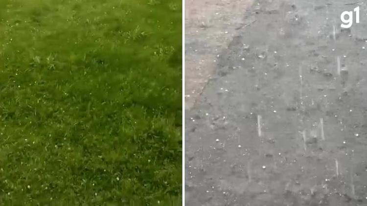 VÍDEO: Chuva de granizo é registrada no Sul do RS