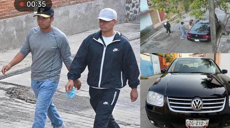 ¡ROSTROS PLENAMENTE IDENTIFICADOS! Delincuentes roban auto a adulto mayor en Jiutepec