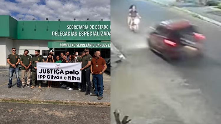 Policial penal atropelado passeava com a filha autista para acalmá-la, diz primo; familiares fazem manifestação