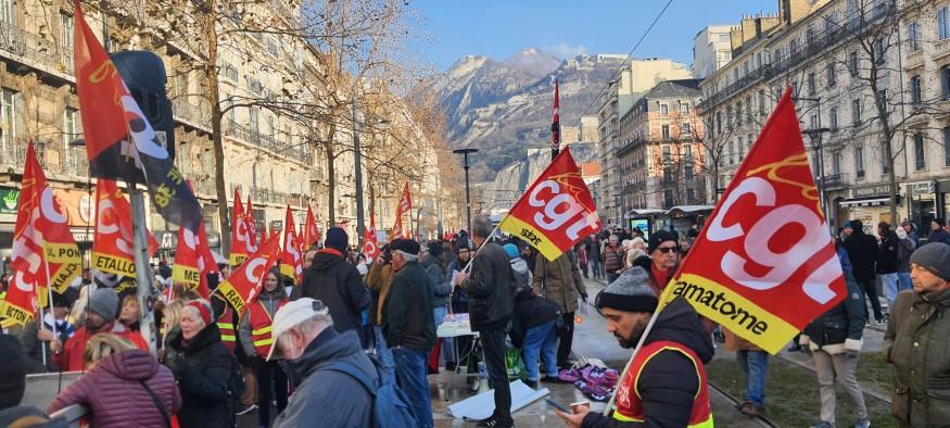 Journée massive de mobilisation de la fonction publique en Isère et dans le reste du pays