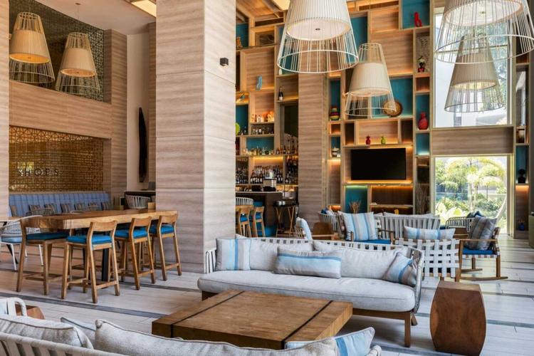 The restaurant inside Hilton Cartagena Hotel