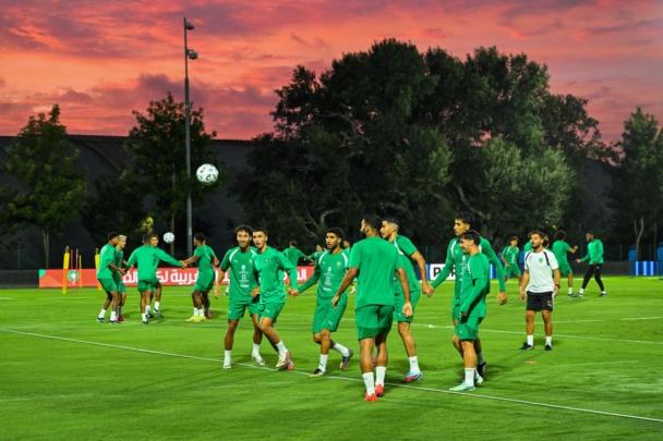 المنتخب المغربي يخوض آخر حصة تدريبية قبل مواجهة مالي