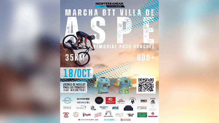Aspe prepara una marcha BTT de 35 kilómetros por los Aljezares