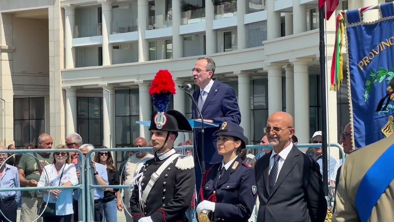 80° anniversario della Festa della Repubblica a Salerno, il Prefetto Esposito: «La Repubblica siamo noi»