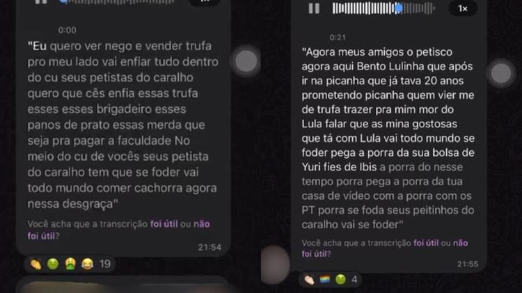 Alunos de Medicina em MG hostilizam bolsistas em grupo de WhatsApp após vitória de Lula: 'divide a bolsa com o MST'