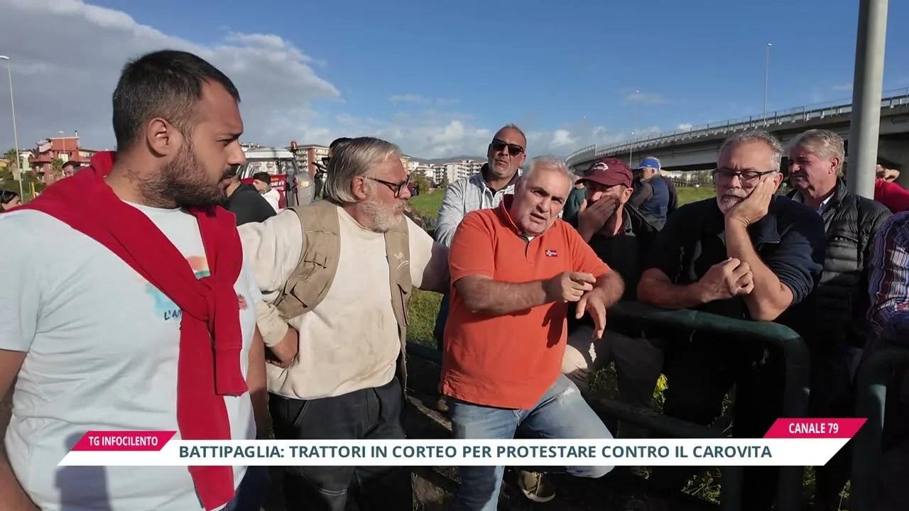 Caro carburanti, paralizzata la Campania: blocco e trattori a Battipaglia
