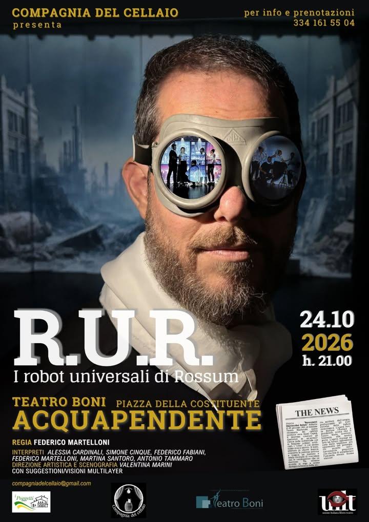 🎭 Sabato al Teatro Boni 🎭   R.U.R. – I Robot universali di Rossum 📅 Sabato 24 ottobre, ore 21:00 al Teatro Boni andrà...