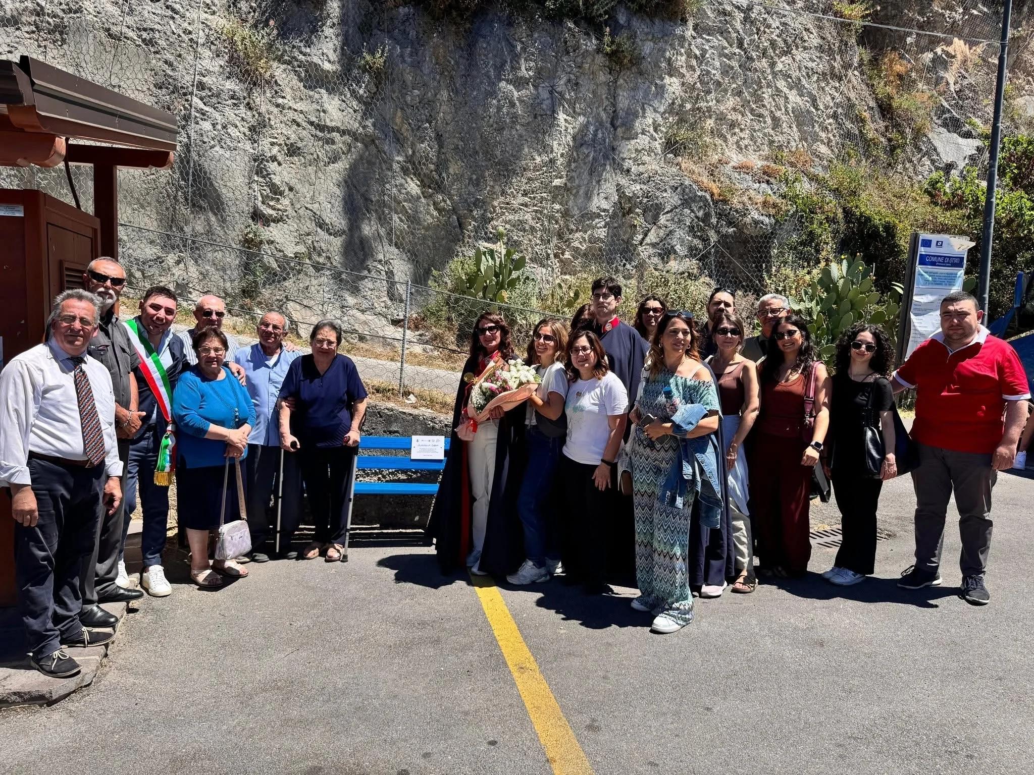Ottati, installata la panchina blu per sensibilizzare sul Diabete: al via il Campo scuola a tema