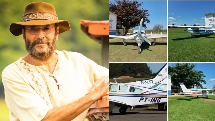 Avião de Almir Sater e outros 2 roubados em MS são encontrados na Bolívia após quase 5 anos