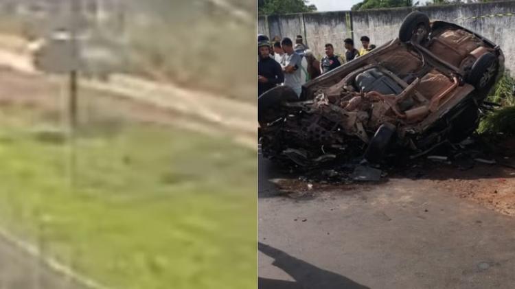 Vídeo mostra colisão entre carros que deixou 3 mortos e 3 feridos na Grande São Luís
