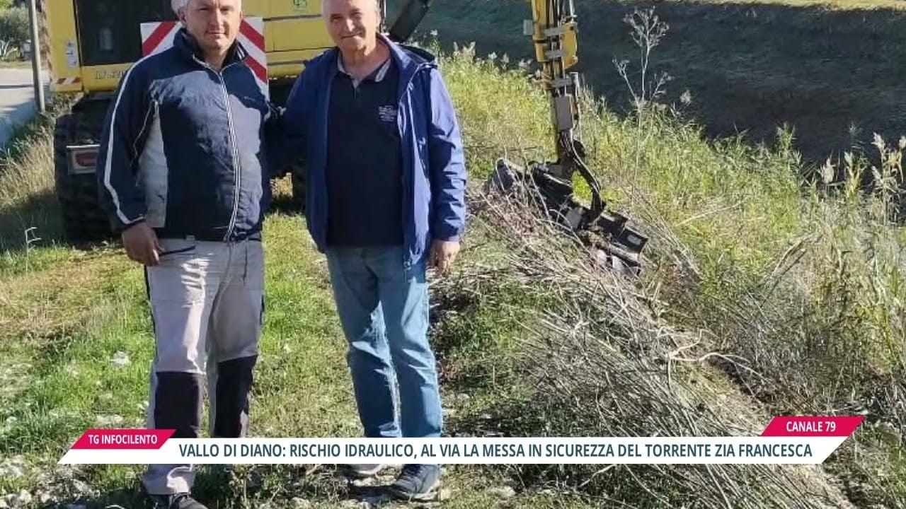 Vallo di Diano, al via i lavori sul torrente Zia Francesca: rischio idraulico in calo