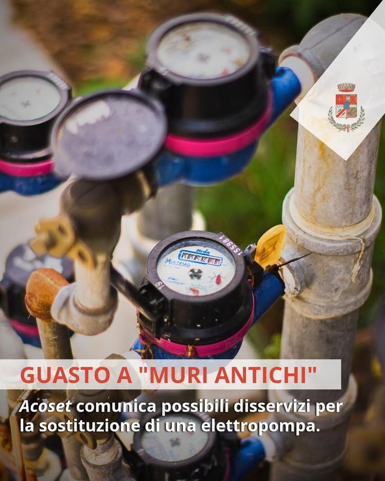 💧 𝘼𝘾𝙊𝙎𝙀𝙏, 𝗗𝗜𝗦𝗦𝗘𝗥𝗩𝗜𝗭𝗜 𝗣𝗘𝗥 𝗚𝗨𝗔𝗦𝗧𝗢 𝗔 𝗣𝗢𝗭𝗭𝗢 "𝗠𝗨𝗥𝗜 𝗔𝗡𝗧𝗜𝗖𝗛𝗜" 📣 𝘼𝙘𝙤𝙨𝙚𝙩 comuni...