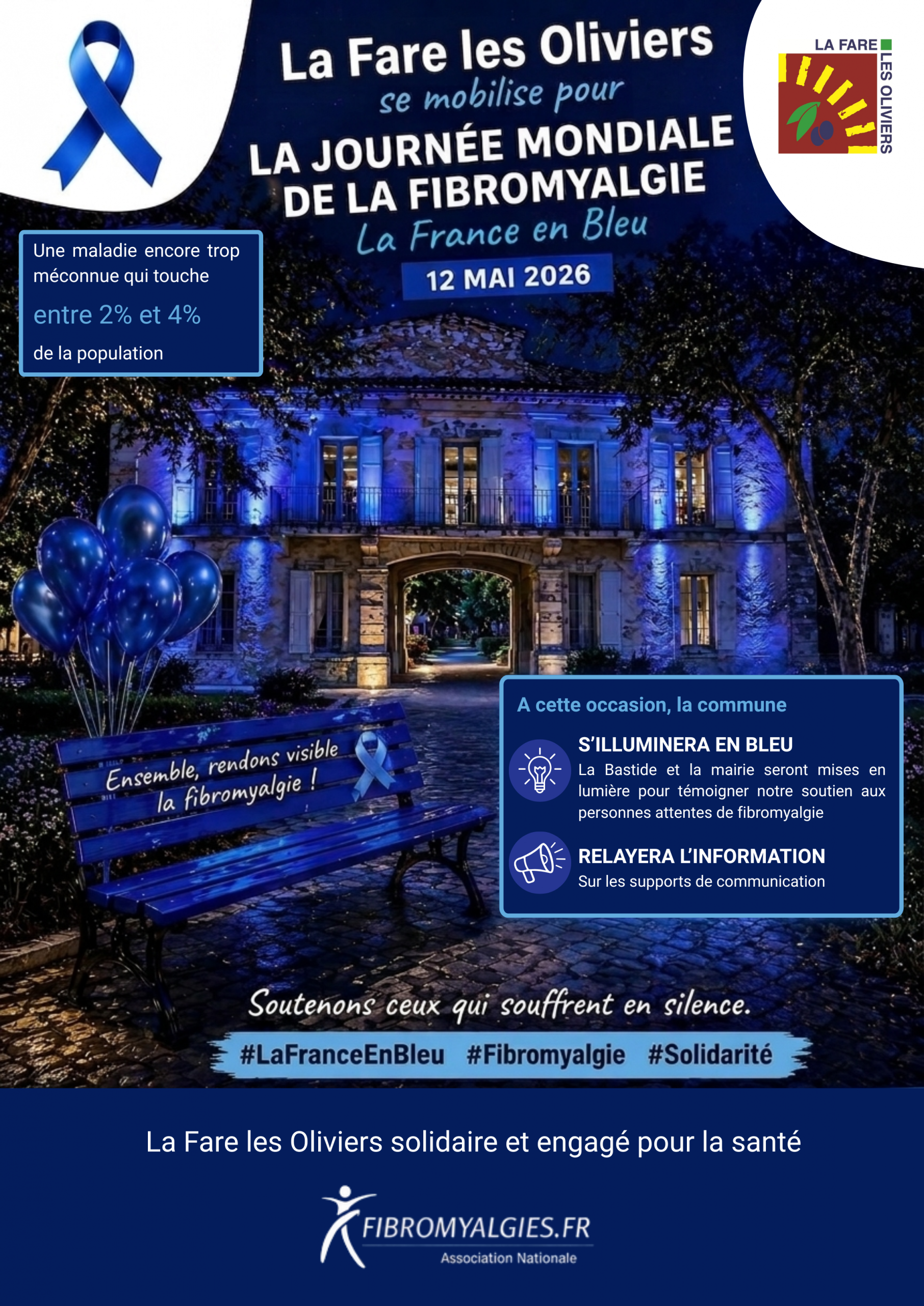 « La France en Bleu » – Journée mondiale de la fibromyalgie