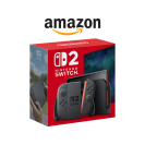 The Nintendo Switch 2 and amazon logo